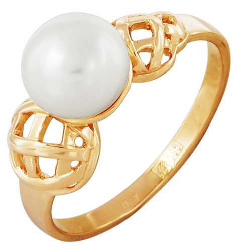 z1-5017 Кольцо с жемчугом. Золото 585. 