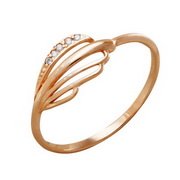 z1-7639 Кольцо с фианитами. Золото 585.