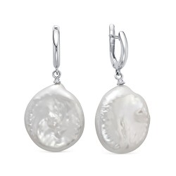 z2-10330 Серьги с жемчугом. Серебро 925.