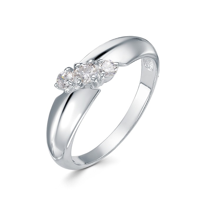 z1-10010 Кольцо с фианитами. Серебро 925. 