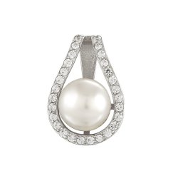 z3-8297 Подвеска с жемчугом. Серебро 925.