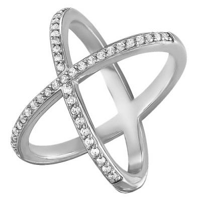 z1-8583 Кольцо с фианитами. Серебро 925.