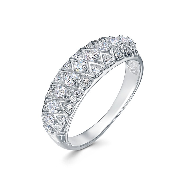 z1-10049 Кольцо с фианитами. Серебро 925. 