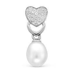 z3-8302 Подвеска с жемчугом. Серебро 925.