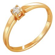 z1-8421 Кольцо с бриллиантом.Золото 585. 