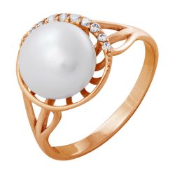 z1-7753 Кольцо с жемчугом. Золото 585.