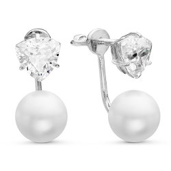 z2-9179 Серьги с жемчугом. Серебро 925.