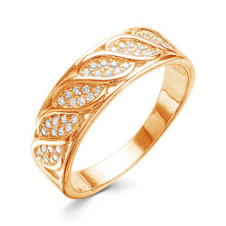 z1-9587 Кольцо с фианитами. Золото 585.