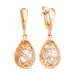 z2-9576 Серьги с жемчугом. Золото 585.