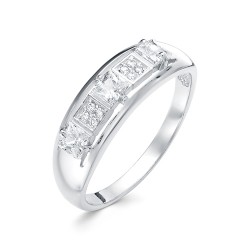 z1-9912 Кольцо с фианитами. Серебро 925.
