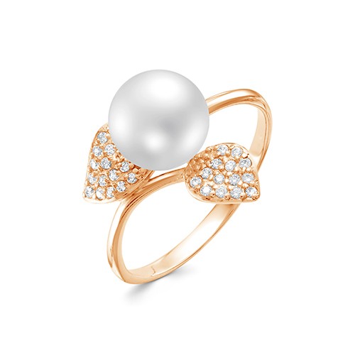 z1-10104 Кольцо с жемчугом. Золото 585. 