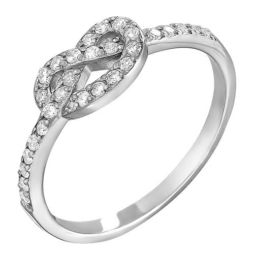 z1-8584 Кольцо с фианитами. Серебро 925.  