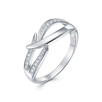 z1-10135 Кольцо с фианитами. Серебро 925.