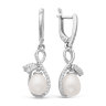 z2-8951 Серьги с жемчугом. Серебро 925. 