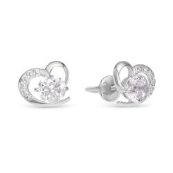 z2-9731 Серьги с фианитами. Серебро 925.