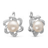 z2-8926 Серьги с жемчугом. Серебро 925. 