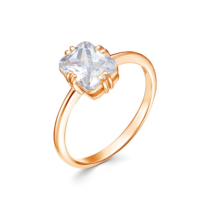 z1-10480 Кольцо с фианитами. Золото 585. 