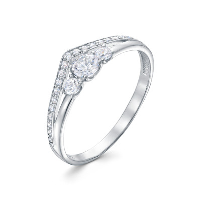 z1-10953 Кольцо с фианитами. Серебро 925.