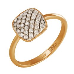 z1-7932 Кольцо с бриллиантовой россыпью. Золото 585.