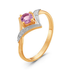 z1-8854 Кольцо с полудрагоценными вставками. Золото 585.