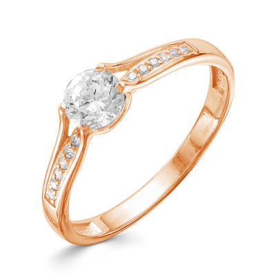 z1-9436 Кольцо с фианитами. Золото 585.