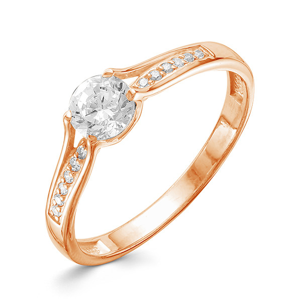 z1-9436 Кольцо с фианитами. Золото 585.  