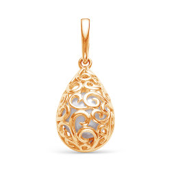 z3-9501 Подвеска с жемчугом. Золото 585.