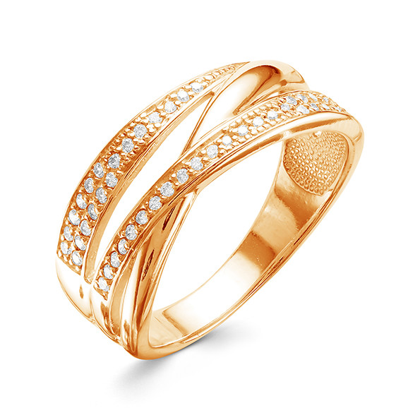 z1-9597 Кольцо с фианитами. Золото 585.  
