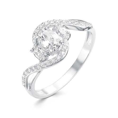 z1-9861 Кольцо с фианитами. Серебро 925. 