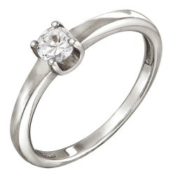 z1-8396 Кольцо с фианитами. Серебро 925.