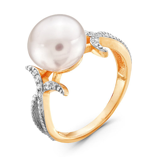 z1-8564 Кольцо с жемчугом. Золото 585. 