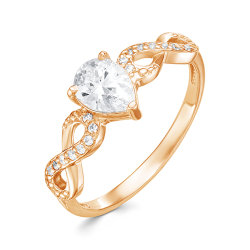 z1-9720 Кольцо с фианитами. Золото 585.