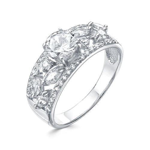 z1-9949 Кольцо с фианитами. Серебро 925. 