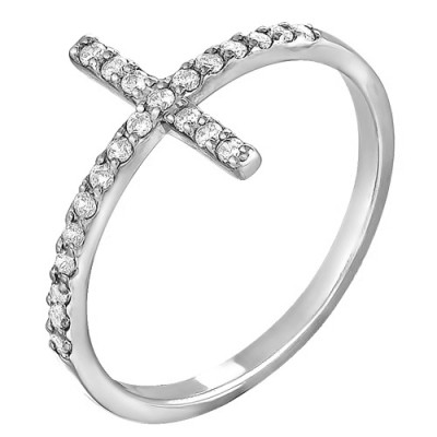 z1-8587 Кольцо с фианитами. Серебро 925.