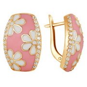 z2-8126-1 Серьги с эмалью. Серебро 925.