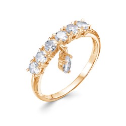 z1-10286 Кольцо с фианитами. Золото 585.