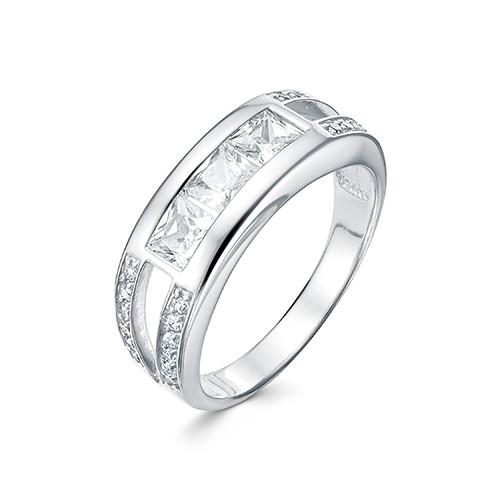 z1-10078 Кольцо с фианитами. Серебро 925.  