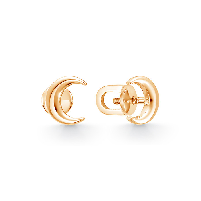 z2-10737 Серьги с фианитами. Золото 585. 