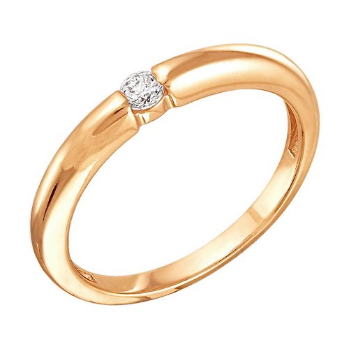 z1-8465 Кольцо с бриллиантом.Золото 585. 