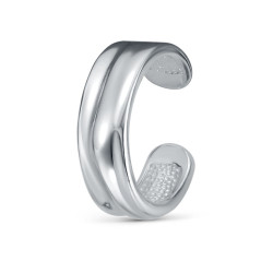 z2-11596 Кафф мятый металл. Серебро 925.