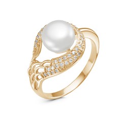z1-10067 Кольцо с жемчугом. Золото 585.