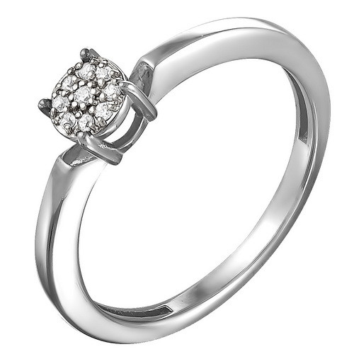 z1-8681 Кольцо с фианитами. Серебро 925.  