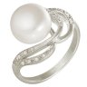 z1-8018 Кольцо с жемчугом. Серебро 925. 