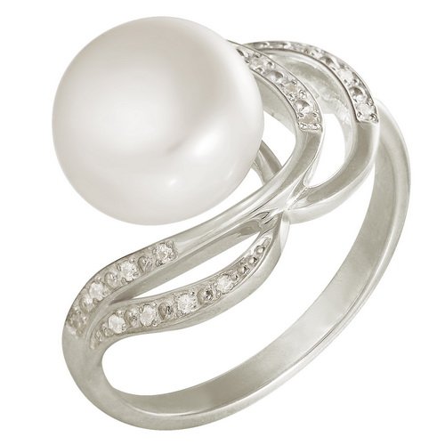 z1-8018 Кольцо с жемчугом. Серебро 925. 