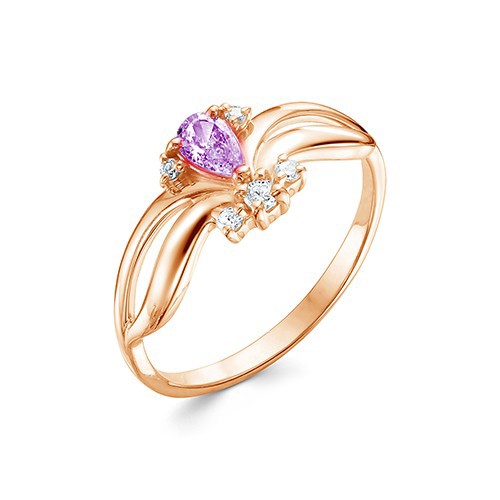 z 1-10238 Кольцо с фианитами. Золото 585. 