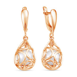 z2-9578 Серьги с жемчугом. Золото 585.