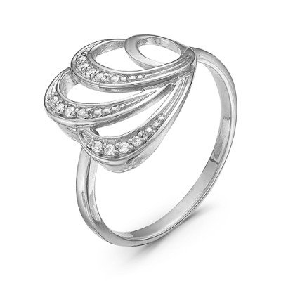 z1-8873 Кольцо с фианитами. Серебро 925.