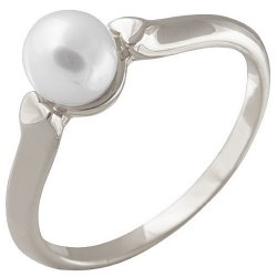 z1-2013 Кольцо с жемчугом. Серебро 925.