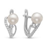 z2-8956 Серьги с жемчугом. Серебро 925. 