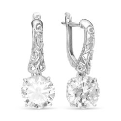 z2-9513 Серьги с фианитами. Серебро 925.